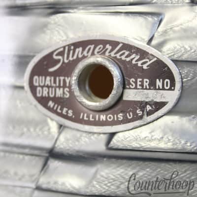 Slingerland 13x9" 70s Sky Blue Pearl Tom Drum Chrome Sound King Stick-Saver Rims image 2