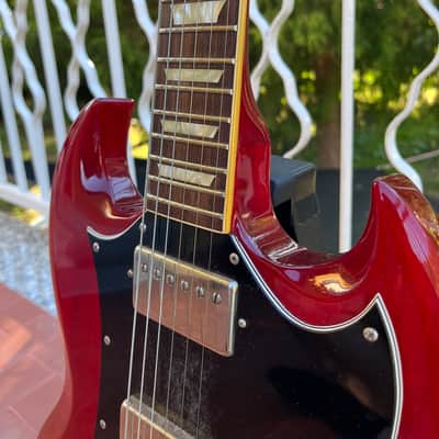 Burny RSG-60 / RSG-65 (1969 SG Replica) - Made in Japan - Late 1980s - Cherry Red w/ Original VH-1 Pickups image 3