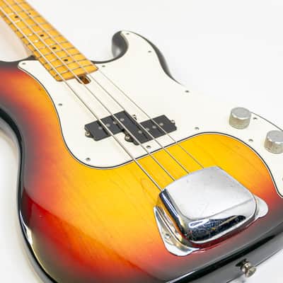1974 Greco Precision Style Electric Bass Sunburst – Matsumoku-Built, Vintage Feel and Solid Tone w/ Hardshell Case image 3