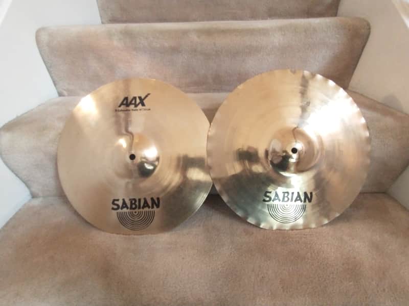 Sabian AAX X Cellerator 14 inch hi hat cymbals 1040/1320 grams excellent condition! image 1