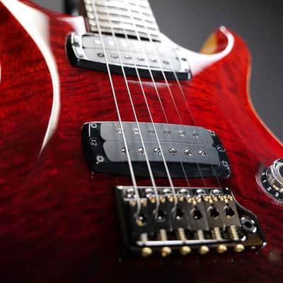 PRS Custom 24-08 Mango Top Limited Edition Fire Red Gray/Black Fade image 5