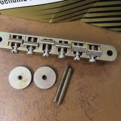 aged Gibson Historic ABR-1 No Wire Tune-O-Matic Bridge Nickel fits Les Paul 335 image 3