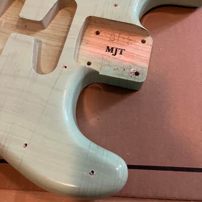 MJT VTS - Surf Green Nitro Relic Stratocaster Body image 9