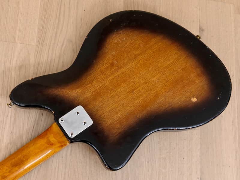 1960s Guyatone LG-100T Vintage 3 Pickup Electric Guitar Sunburst