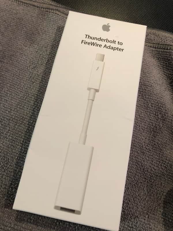 Apple Thunderbolt to FireWire Adapter Cable A1463 image 1