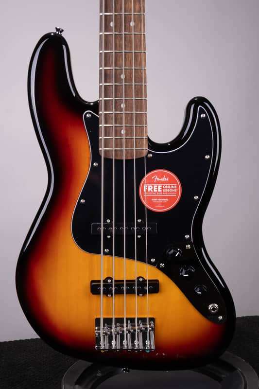 Squier Affinity Series Jazz Bass V - 3-color Sunburst with Laurel Fingerboard image 1