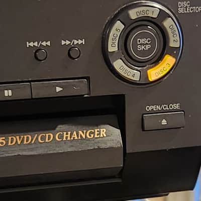 Panasonic Panasonic DVD-CV51  5-disc carousel DVD and CD changer. 2000 - Black image 3