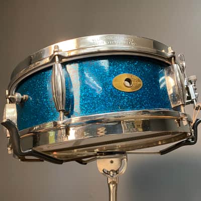 VINTAGE Slingerland Be-Bop Combo Turquoise Sparkle Cocktail Kit image 9