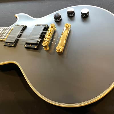 Harley Benton SC-1000 SBK Matte Black LP Style Guitar with Active Pickups image 9