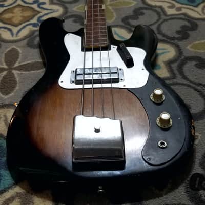 Kent 670 Electric Bass (1960s, Sunburst) image 11