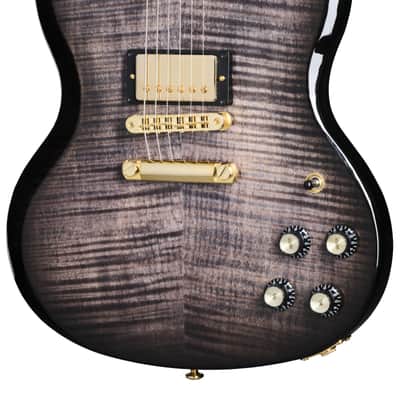 Gibson SG Supreme Translucent Ebony Burst - Double Cut Models image 6