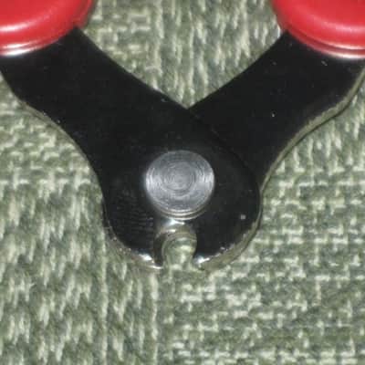 new old stock open package A+ D'Addario / Planet Waves 1st ver Pro-Winder RED String Winder & Cutter & Bridge PIn Puller, has different handle design than current DP0002 model,  from 2000s - for guitars, banjos, ukuleles, and mandolins image 18