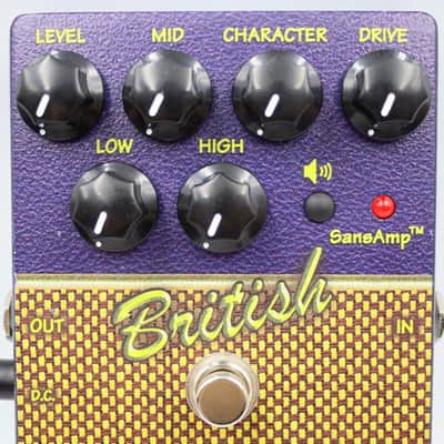 Tech21 SansAmp British With Original Box Made in U.S.A. Distortion Guitar Effect Pedal 319039 image 3