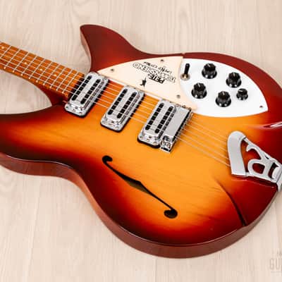 1987 Rickenbacker 1998PT Pete Townshend Signature Rose Morris Model Fireglo w/ Case, 1 of 250 image 11