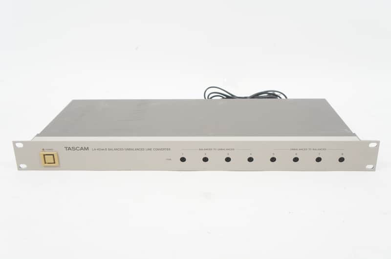 TASCAM LA-40mkII Balanced / Unbalanced Line Converter RCA XLR 8ch DirectBox image 1