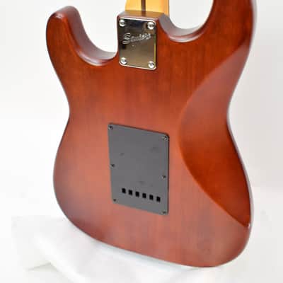 2005 Squier Standard Stratocaster Electric Guitar, Walnut image 8