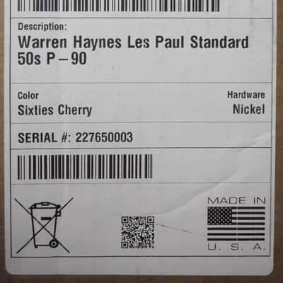 Gibson Warren Haynes Les Paul Standard 50's 2025 - Sixties Cherry image 14
