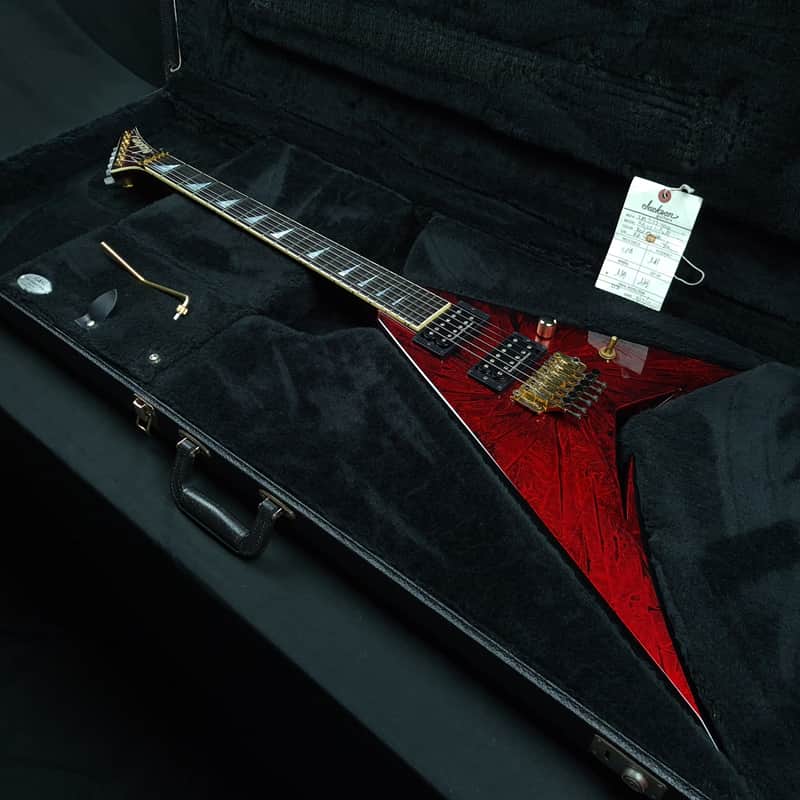 Jackson USA Custom Shop RR24 Rhoads w/ Cut Outs 2005 Red Marble Pablo Santana Masterbuilt NAMM'05 image 1