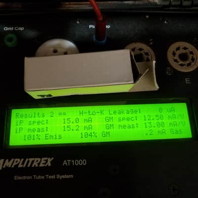 Amperex 6922 tNOS AT1000 TESTED Vacuum Tube PQ Premium Quality USA Gold Pins E88CC dual triode 1960-1966 image 3