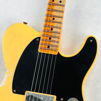 Fender Custom Shop Limited '50s Esquire Heavy Relic Secret Agent 2022 - Aged Nocaster Blonde image 3