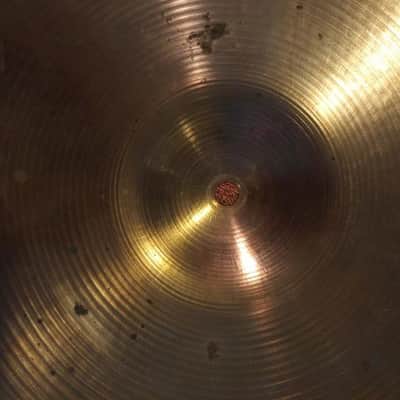 A Zildjian Vintage 14" Hi Hats Bronze 1970's image 5