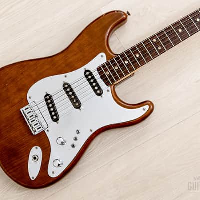 1980 Fender Stratocaster Hardtail Vintage Guitar Mocha, Schecter Dream Machine Mods w/ F500T Pickups, Case image 1