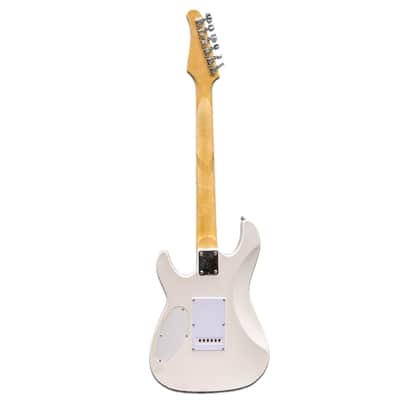 Sawtooth Americana 24 Series ST-M24 Satin White Electric Guitar with Floyd Rose Original, Seymour Duncan Pickups & Pro Series Gig Bag image 4