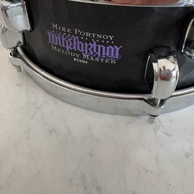 Tama MP125ST 5x12" Mike Portnoy Melody Master Signature Steel Snare Drum 2010s - Hammered Black image 5