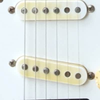 Shed Custom Order handwound '54 strat pickups aged covers white image 1
