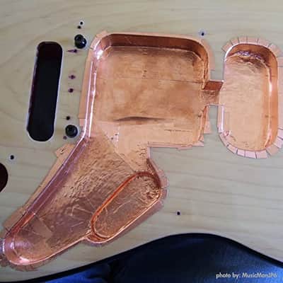 Copper Tape for Guitars - Copper Shielding Tape for Guitars - Copper Foil Tape EMI Shielding, Crafts, Electrical Repairs, Conductive Adhesive Copper Shielding Tape for Guitars Grounding image 2