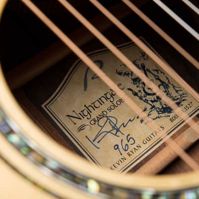 2019 - Kevin Ryan Signature Series Nightingale Grand Soloist - Swiss Moon Spruce & Brazilian Rosewood image 20