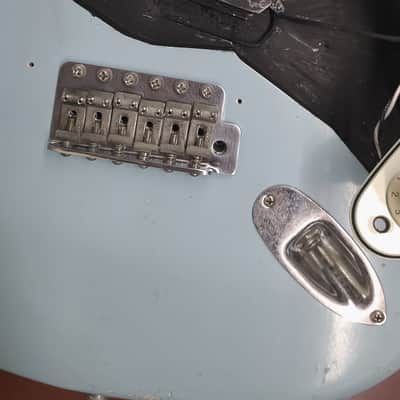 Custom Fender Stratocaster "Nowherecaster" MJT Sonic Blue Relic image 9
