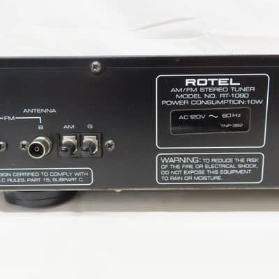 Rotel RT-1080 Stereo AM / FM Tuner w/ Remote & Manual image 7