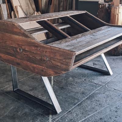 Monkwood ZX88 custom mastering desk 2010s - Reclaimed wood image 2