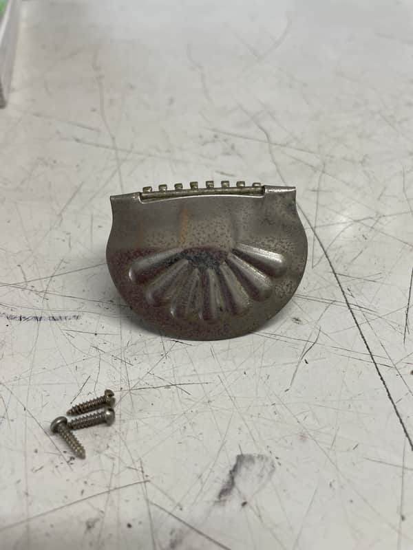 Harmony/Kay Tailpiece 1950,s - Nickel image 1