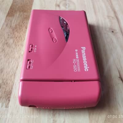 Panasonic RQ S20 1992 - Panasonic Walkman Cassette player RQ S20 pink working image 3
