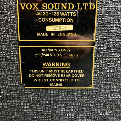 🇬🇧 VOX AC30 VINTAGE 1979 – MADE IN UK 🇬🇧Le Son Classique Anglais des Années image 5