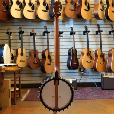 OME USA Jubilee 11" Walnut/Mahogany Open Back Banjo w/Hard Case image 6