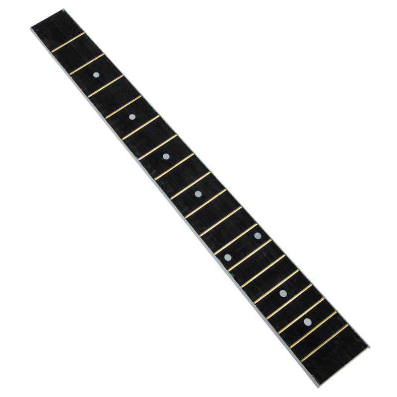 Guitar Accessories Guitar Neck Replacement Wooden Fingerboard Electric Neck Inlay Unfinished for Electric Parts Replacement Black 41 Inch Fretboard image 1
