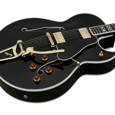Gibson Custom Shop Super 400 Lamp Black Florentine with Bigsby image 1