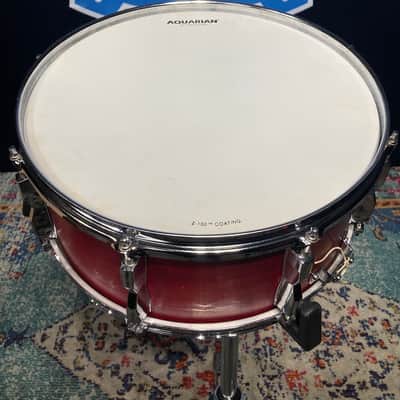 Modern Drum Shop NYC - 6x14" Wood 10-Lug Snare Drum - Red Stain Finish image 11