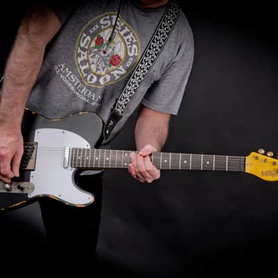 Vintage V62 ICON Electric Guitar ~ Distressed Black image 13