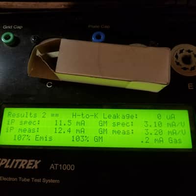 Tung-Sol 12BH7A tNOS AT1000 TESTED Vacuum Tube black plate 12BH7 dual triode 1950-1960 image 3