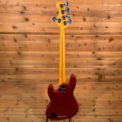 Fender American Ultra II Jazz Bass V Electric Bass Guitar - Sinister Red image 5
