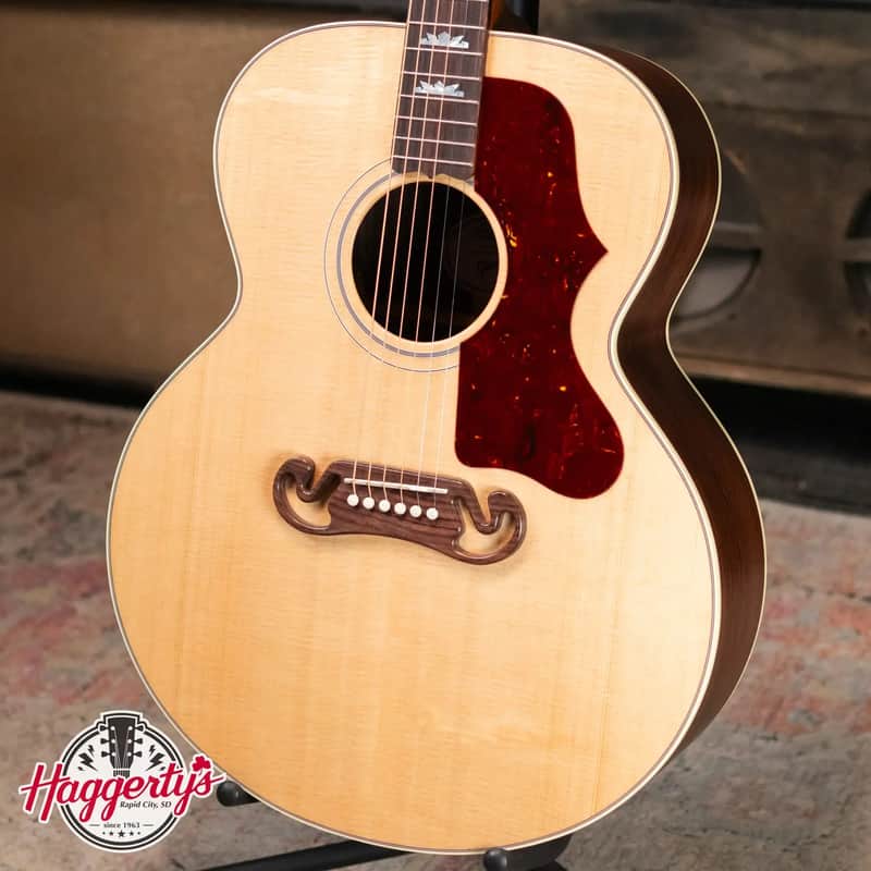 Gibson SJ-200 Studio Rosewood Jumbo Acoustic/Electric Guitar - Satin Natural with Hardshell Case