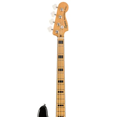 Used Squier Classic Vibe '70s Precision Bass - Black w/ Maple FB image 5