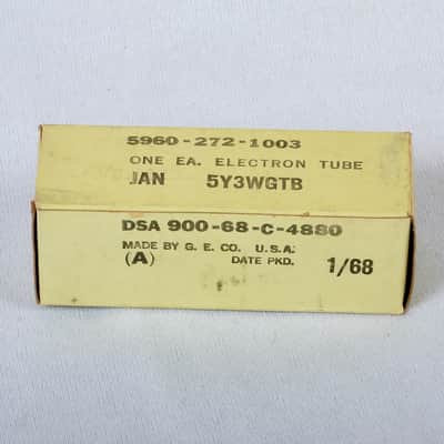 Vintage GE 5Y3WGTB/ 6987 JAN Rectifier Tube – Tests Like NOS – USA Made image 9