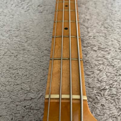 Fender Bullet Bass Deluxe Vintage 1981 MIA USA Olympic White 4-String Guitar image 12