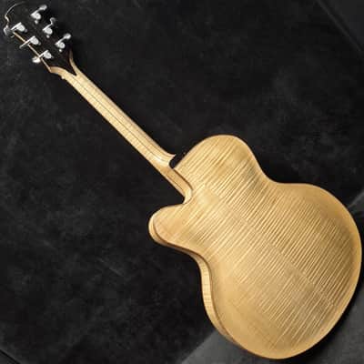 Dotson Hand-Carved Archtop Electric Guitar Made in USA - Natural Demo image 6