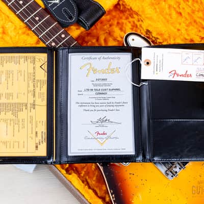 2023 Fender Custom Shop Limited Edition ‘59 Telecaster Custom Super Heavy Relic Sunburst image 21